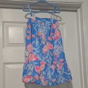 Lilly Pulitzer Blue and Pink Floral Dress